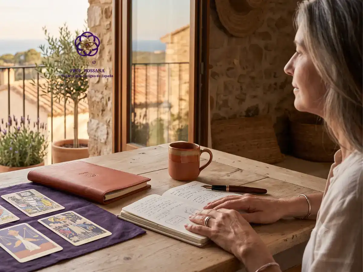 Ilustración: Cartas del tarot en el cambio profesional