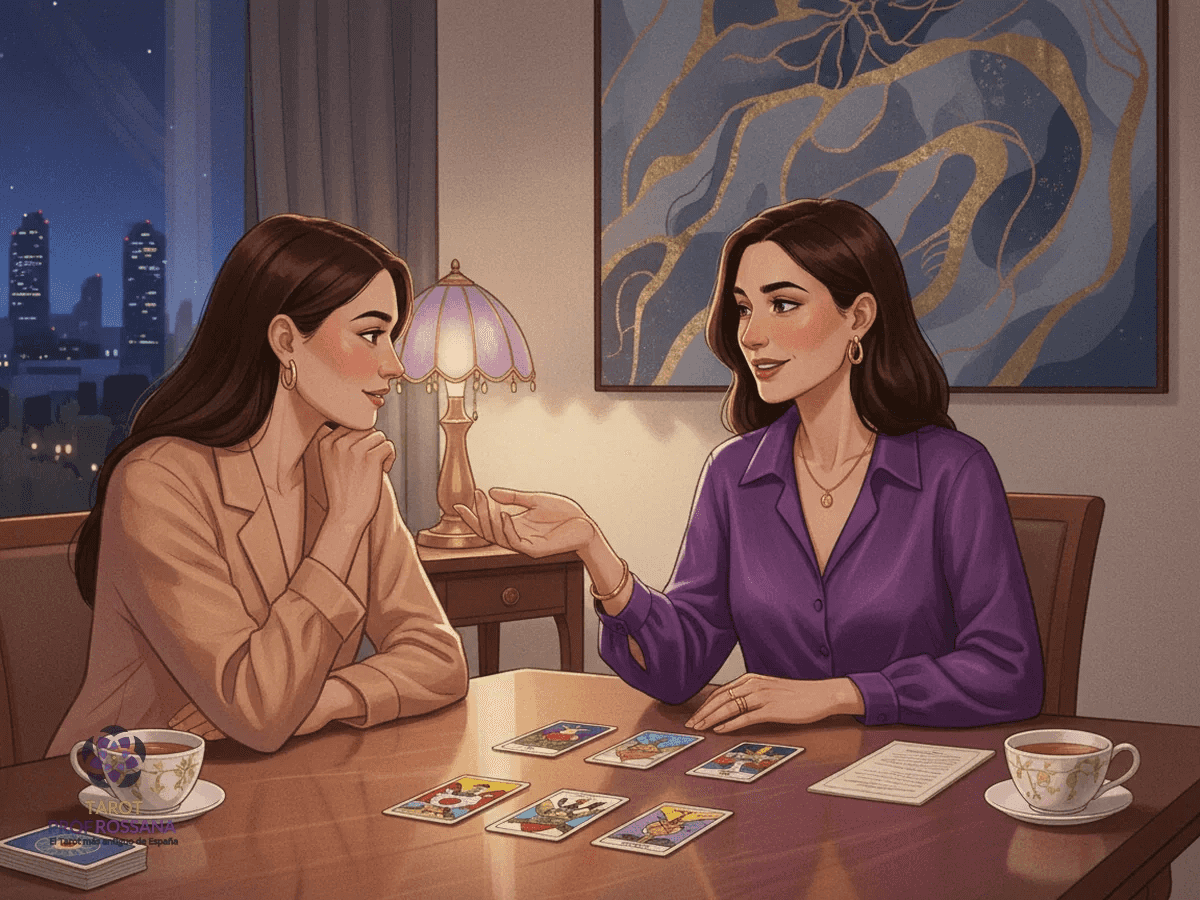 Ilustración: Cómo funcionan las consultas de Tarot