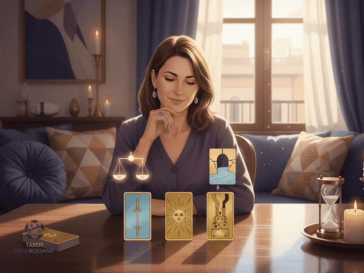 Ilustración: Tirada de tarot sí o no: cuándo usarla