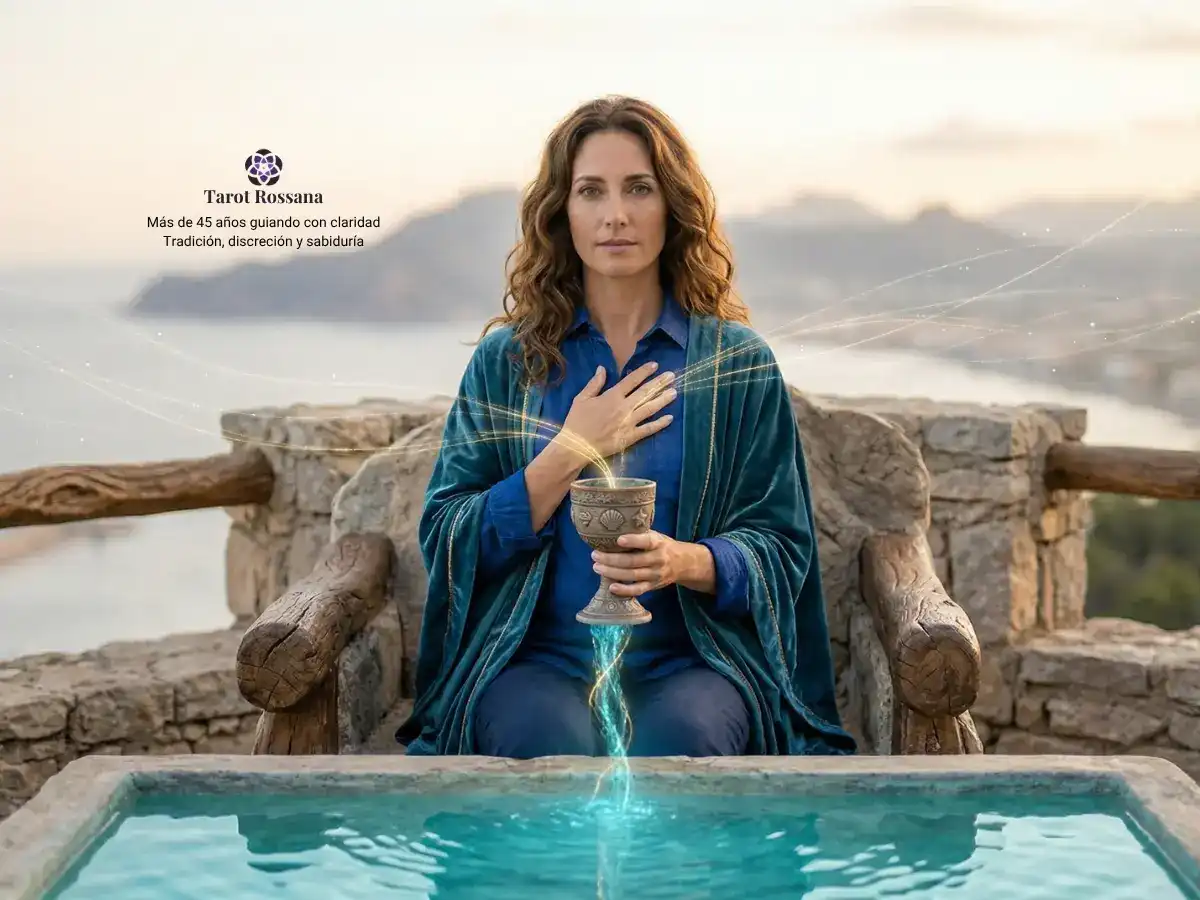 Reina de Copas en el tarot: significado, amor, invertida y combinaciones
