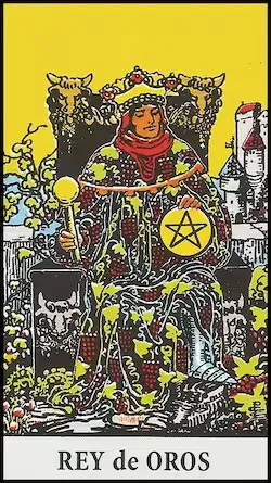 El Rey de Oros Tarot Rider Waite