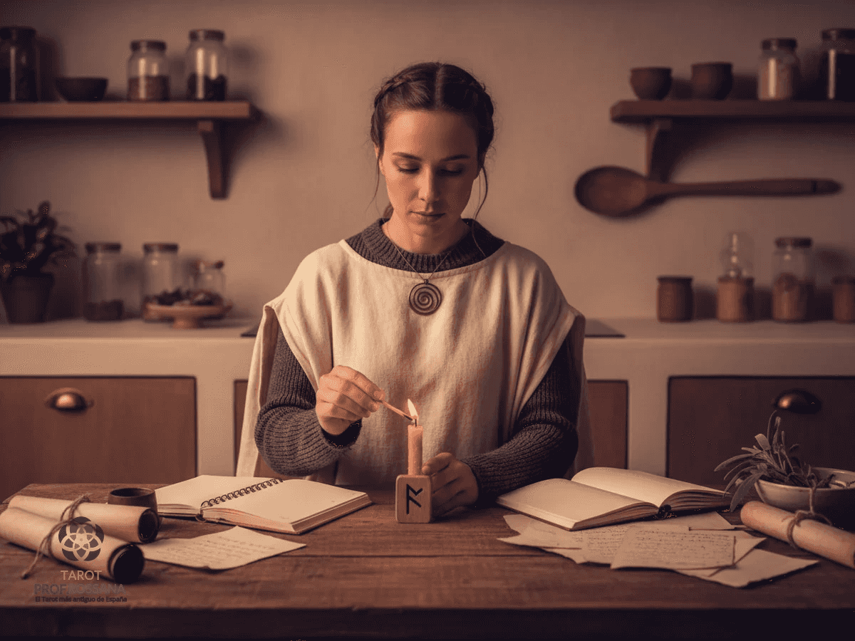 Ilustración: Runa Nauthiz: necesidad y aprendizaje
