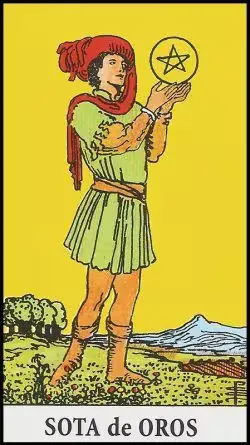 Sota de Oros Tarot Rider Waite