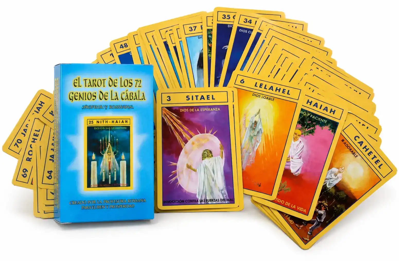 Tarot de los 72 Genios de la Cábala creado por la Profesora Rossana