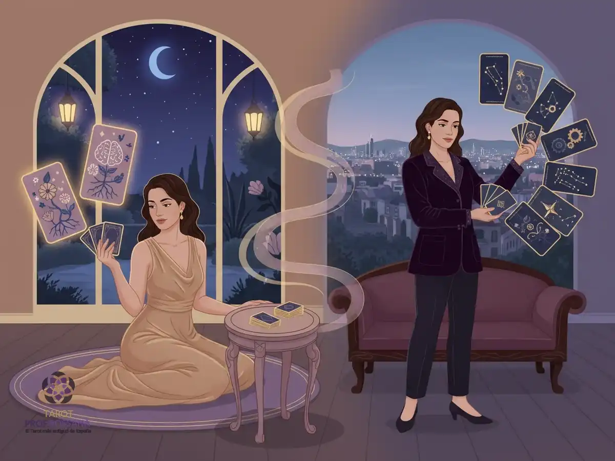 Ilustración: Tarot evolutivo o predictivo: cómo elegir enfoque