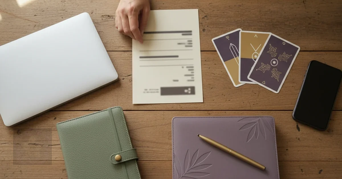 Pago por transferencia bancaria para consulta de tarot coordinada por recepción