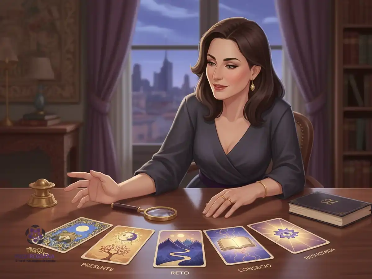 Ilustración: Tirada de cinco cartas: una lectura más completa