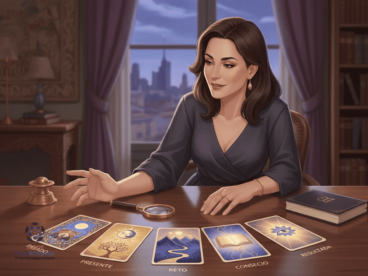 Ilustración: Tirada de cinco cartas: una lectura más completa