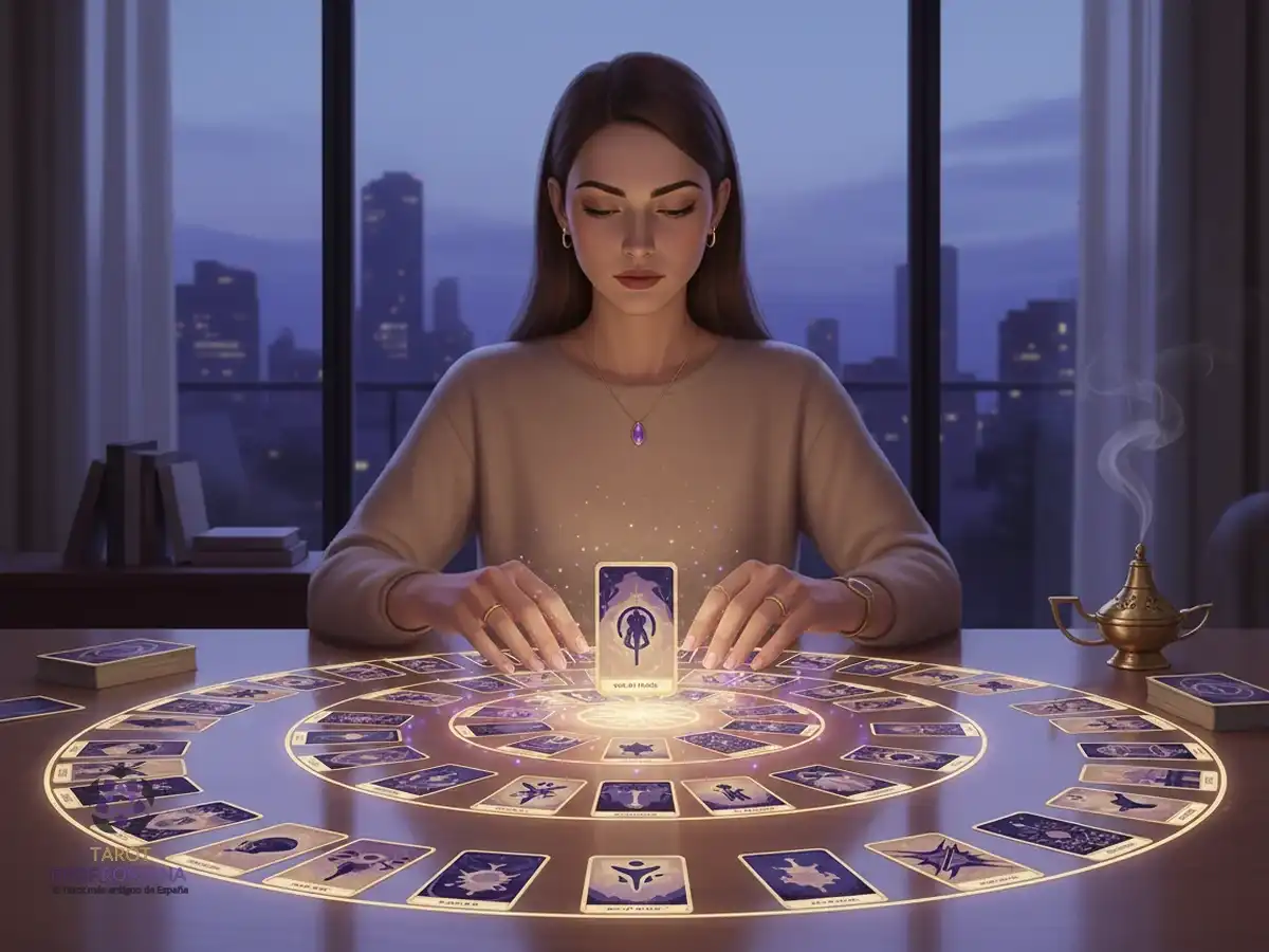 Ilustración: Tres niveles de lectura en el Tarot